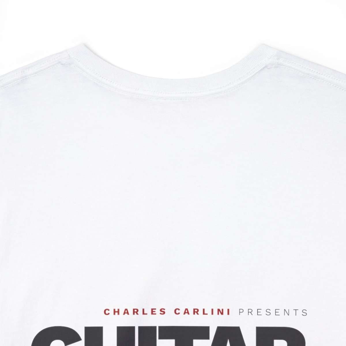 Guitar Masters at Work! | White Unisex Heavy Cotton Tee - Image 12