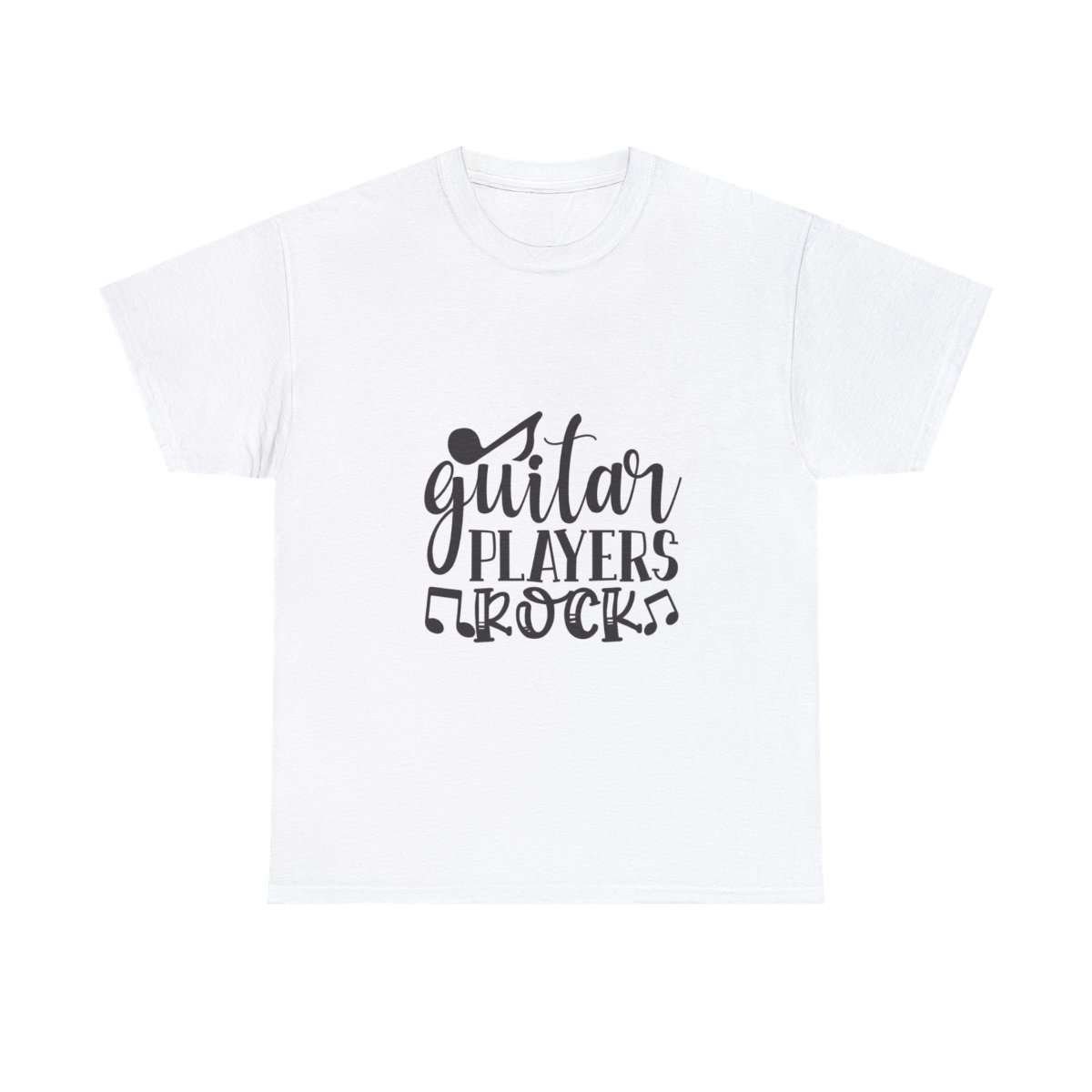 Guitar Players Rock | White Unisex Heavy Cotton Tee
