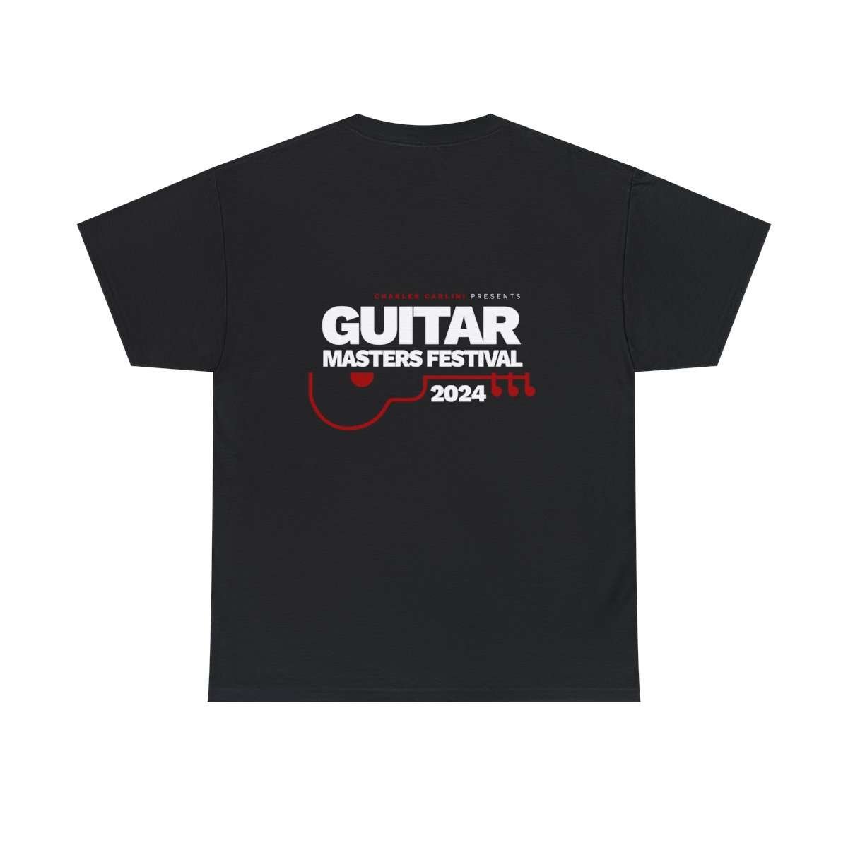 Guitar Masters at Work! | Black Unisex Heavy Cotton Tee - Image 2