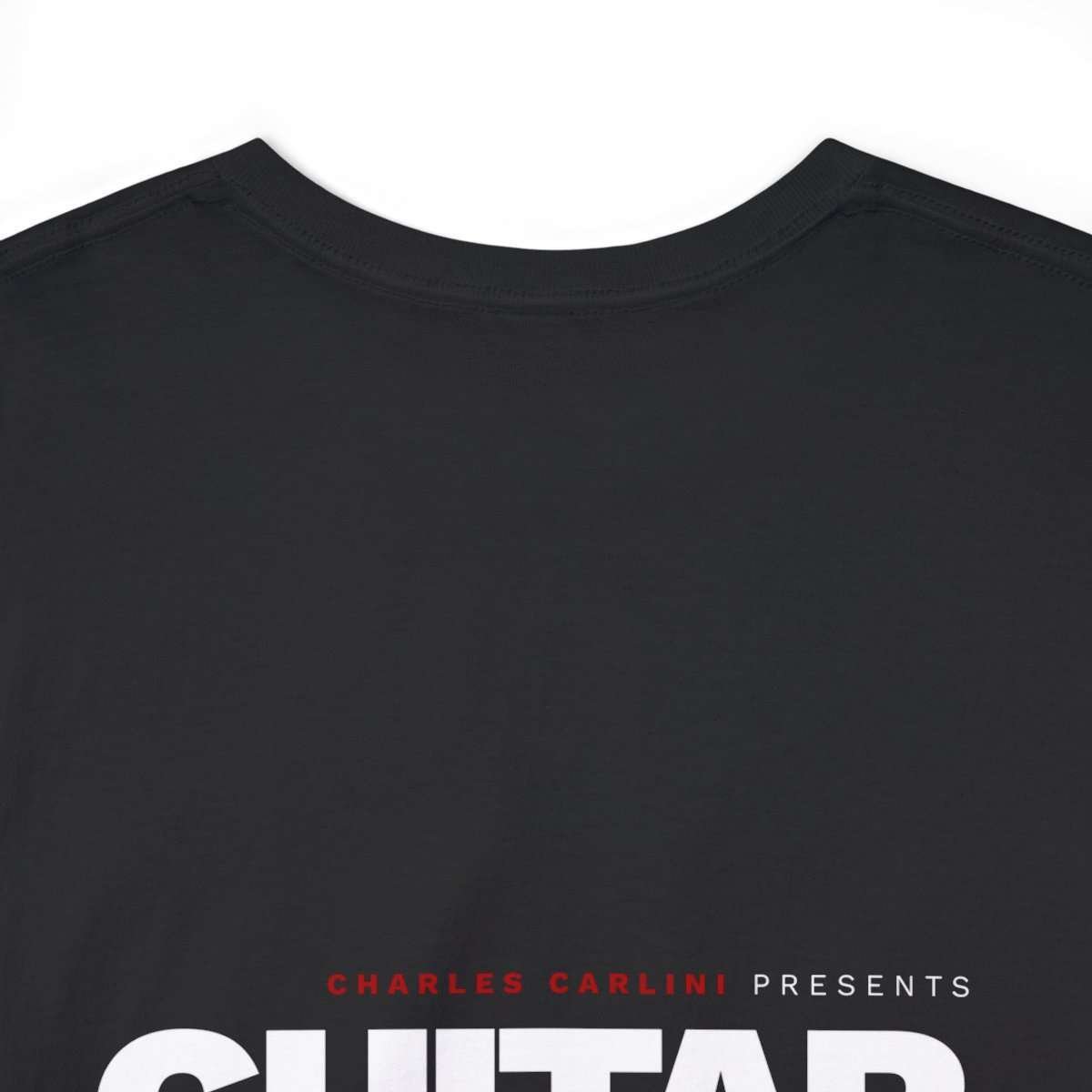 Guitar Masters at Work! | Black Unisex Heavy Cotton Tee - Image 12