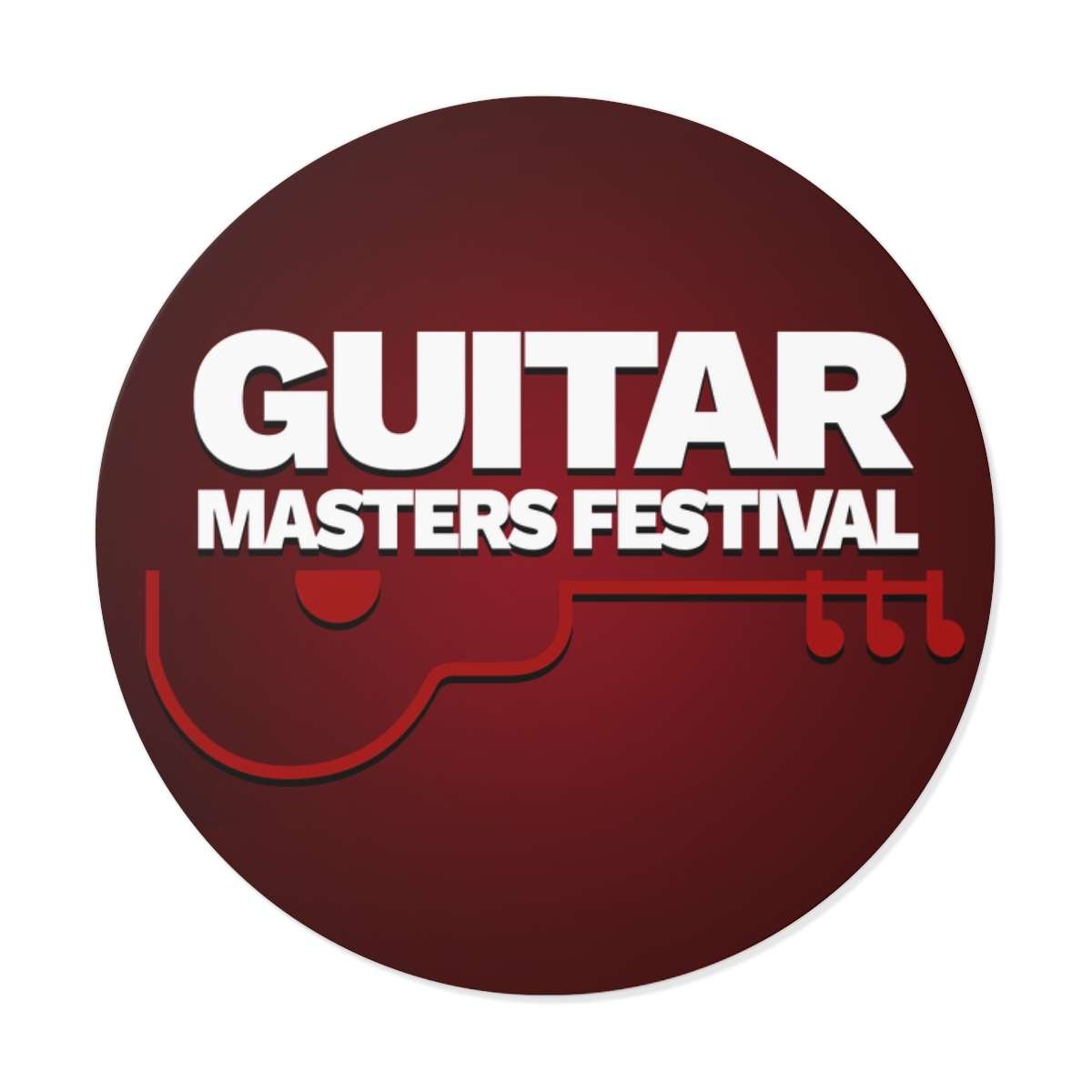 Guitar Masters Festival Round Vinyl Stickers