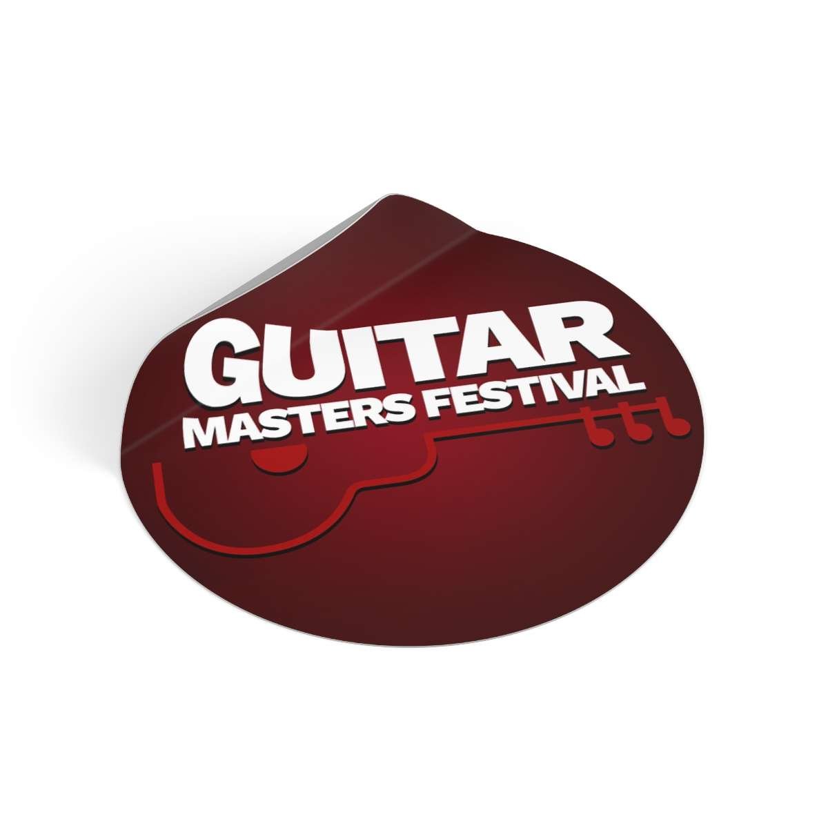 Guitar Masters Festival Round Vinyl Stickers - Image 2