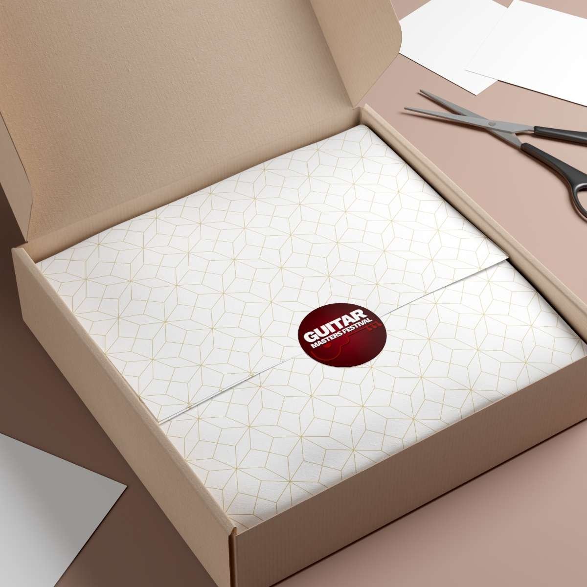 Guitar Masters Festival Round Vinyl Stickers - Image 3